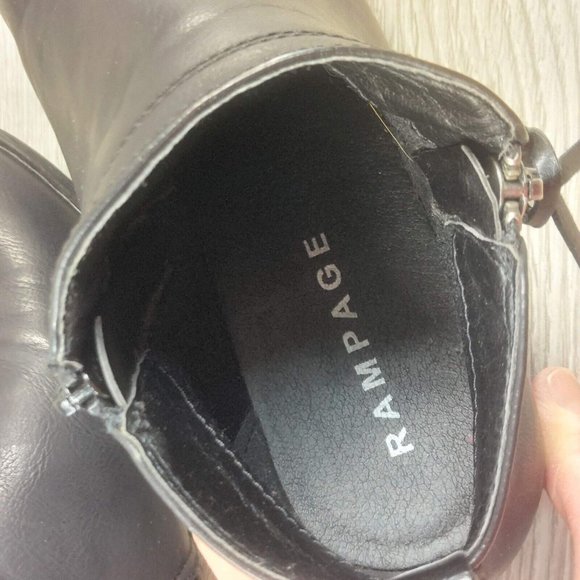 Rampage Black Ankle Botties Boot 1" Heels Side Zip Women's Shoe Shoes Size 6.5M - Picture 10 of 11